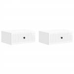 &Ouml;&ouml;lambi kapp sahtliga 2 pcs k&otilde;rgl&auml;ikega valge 49 x 34,5 x 20 cm
