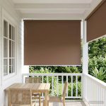Rulookardin uv kaitse pruunikashall 145 x 230 cm pol&uuml;ester