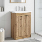 Vannitoa all oleva kraani kapp artisan tamm 78,5 x 37,5 x 81 cm