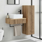 Vannitoa m&ouml;&ouml;bleset 2 tk artisan tamm 33 x 34,5 x 100 cm