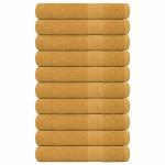 R&auml;tikud 10 tk, kuldne, 100x200 cm, 360 gsm, 100% puuvill