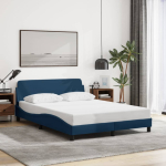 Voodiraam peatsiga dover sinine 140x200 cm kangas