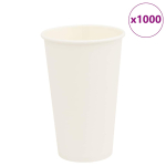 Paberist kohvitassid, 1000 tk, 16oz, 400ml, valge