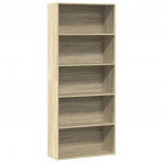 Raamaturiiul sonoma tamm 80x30x189 tehispuit