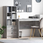 Laud koos hoiuruumiga sahtliga 2 pcs hall sonoma tehispuit