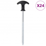 Telgivaiad 24 tk, 17 cm &oslash;7 mm, tsingitud teras