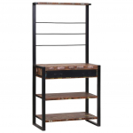 K&ouml;&ouml;giriiul mitmev&auml;rviline 80 x 40 x 160 cm taastatud puit