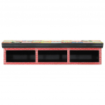 Tv kapp riiuliga mitmev&auml;rviline 100 x 30 x 22 cm tehispuit