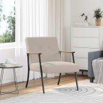 Tugitool helehall 59 x 75 x 78 cm kihisev villataoline kangas