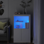 K&uuml;lgkapp led-valgustusega, valge, tehispuit