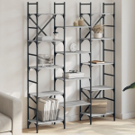 Raamaturiiul, hall sonoma tamm, 127,5x28,5x172,5 cm, tehispuit