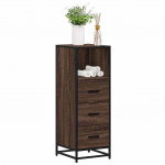 Vannitoakapp pruun tamm 35x37,5x100 cm ehituspuit