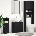Vannitoa kapp must tamm 60x33x60 cm engineered wood