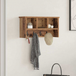 Seinale kinnitatav riidepuu vana puit 50 x 16 x 26 cm tehispuit