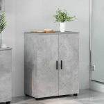 Vannitoa kapp betoonhall 60 x 35 x 80 cm tehispuit & metall