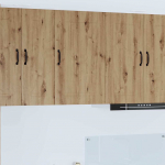 Seinakapp k&ouml;&ouml;ki riiuliga k&auml;sit&ouml;&ouml;puu 50 x 31 x 80 cm tehispuit