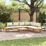 Aia pinkide komplekt padjaga ladustamisega 4 pcs pruun ja kreem