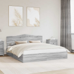 Laos voodi peaga sahtliga hall sonoma 180 x 200 cm tehispuit