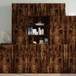 Hoiukapp, suitsutatud tamm, 70 x 42,5 x 225 cm tehispuit