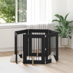 Koerav&auml;rav koos aluspuudega 6 pcs must tamm 60 x 80 cm