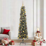 Tehisj&otilde;ulupuu roheline 210 cm pvc, plastikk ja teras