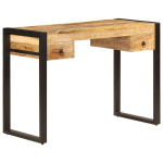 Kirjutuslaud 2 sahtliga, 110 x 50 x 77 cm, mangopuit