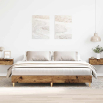 Voodiraam ilma madratsita, vana puit 160x200 cm, tehispuit