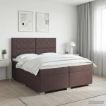 Vedruvoodi madratsiga tume pruun 200 x 200 cm kangas