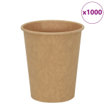 Paberist kohvitassid, 1000 tk, 8oz, 200ml, pruun