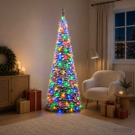 Led-tuledega pop-up j&otilde;ulupuu 210 cm 200 led-i pvc