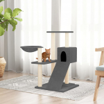 Kassimaja sisalk&ouml;itega kraapimispuudega, tumehall, 82 cm