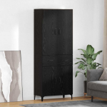 K&otilde;rgushein sahtliga must tamm 69,5 x 34 x 180 cm tehispuit