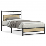 Voodiraam ilma madratsita, sonoma tamm, 107x203 cm, tehispuit
