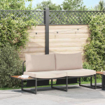 Aia diivan padjaga pruun 200.5 x 70 x 85.5cm metall