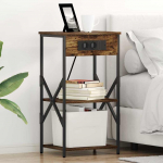 &Ouml;&ouml;lambi kapp 2 pcs suitsutatud tamm 41 x 31 x 76 cm tehispuit