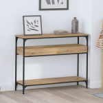 Konsoollaud riiuliga k&auml;sit&ouml;&ouml;tamm 100 x 29 x 75 cm tehispuit