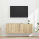Tv seina kapp 2 pcs sonoma tamm 59,5 x 31 x 40 cm tehispuit