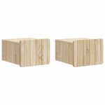 Seinale kinnitatav &ouml;&ouml;tis 2 pcs sonoma tamm 33 x 34,5 x 24 cm