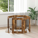 Koerav&auml;rav koos aluspuudega 6 pcs suitsutatud tamm 60 x 80 cm