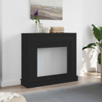 Kamina&uuml;mbris, must tamm, 100 x 30 x 87,5 cm, t&ouml;&ouml;deldud puit
