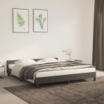 Voodiraam ilma madratsita, tumehall, 160x200 cm, samet