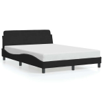 Voodiraam dover, must, 135 x 190 cm, samet