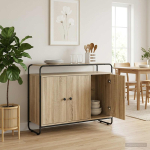 Puhvetkapp sonoma tamm 102 x 35 x 75 cm tehispuit