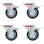 P&ouml;&ouml;rlev ratas topeltpiduritega 4 tk 75 mm