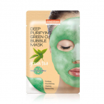 PUREDERM Deep Purifying Black O2 Bubble Mask ROHELINE TEE n&auml;omask