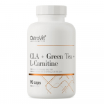 OSTROVIT CLA + roheline tee + L-karnitiin (90 kapslit)