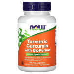 NOW Foods Kurkum Kurkumiin BioPerine'iga - 90 kapslit