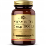 SOLGAR D3-vitamiin 5000 R&Uuml; 125 mcg (120 kapslit)