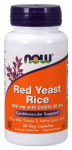 NOW FOODS punase p&auml;rmiga riis 600 mg koos koens&uuml;&uuml;m Q10-ga 30 mg (60 kapslit).