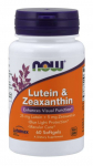 NOW FOODS luteiin 25 mg ja zeaksantiin 5 mg (60 kapslit).